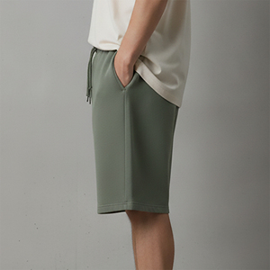 Shorts cargo en coton 100% bicolore OEM/ODM, style streetwear, tissu en toile, taille élastique avec poches latérales, respirant, hip hop - Product Image 2