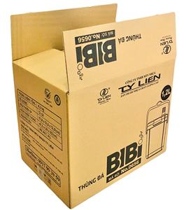 Caja de hielo de cartón corrugado Bibi de 1.2L - Contenedor refrigerador de alta calidad, materiales reciclados, embalaje duradero autoensamblable para - Product Image 5