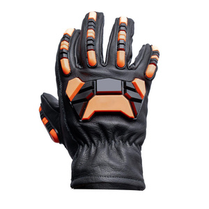 High Performance Cut and Impact Resistant Gloves Genuine Goat Grain Nappa Leather Heavy Duty Hand Protection Mechanical Gloves - Product Image 4