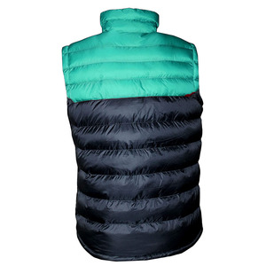 Chaleco Acolchado de Plumón Personalizado para Invierno, con Cuello Alto, Cierre de Cremallera, Aislamiento de Nailon, para Deportes y Trabajo - Product Image 4