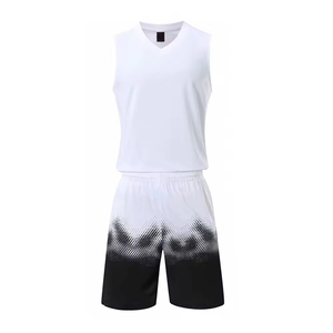 Latest Design 2025 Unisex Basketball Uniform Set Printed Custom Quick Dry Breathable Sportswear Wholesale OEM Sublimation Jersey - Product Image 6