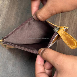 กระเป๋าใส่เหรียญหนังแท้สำหรับผู้หญิงกระเป๋าเปลี่ยนช่องใส่บัตรเครดิตมีซิปแบบสั้นหนังวัวแท้แบบพกพา - Product Image 6