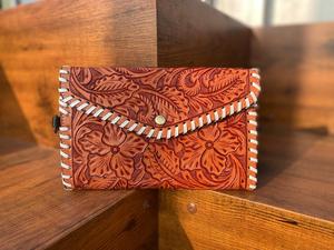 Bolso de mano de talla grande de cuero marrón de estilo occidental, superventas, bolsos de mano de moda de cuero compacto, monederos diseñados para mujer - Product Image 4