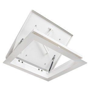 Trappe de toit isolée en acier galvanisé 700x700mm, blanche, résistante aux intempéries, pour accès au plafond et inspection - Meilleures ventes - Product Image 5