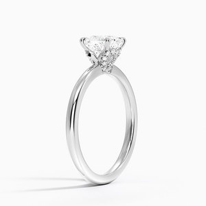 BOJ <b>Ring</b> 0101 Cushion Cut 925 <b>Silver</b> Halo Stone Prong Setting <b>Solitaire</b> Diamond <b>Ring</b> 2ct D Color VVS1 Moissanite GRA Certified - Product Image 2