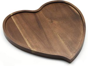 Plato de madera multiusos hecho a mano para servir pan, ensaladas, comidas y decoración de mesa. - Product Image 1