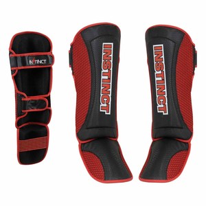 Protector de Piernas de Cuero Hi Tec Skintex Shin-n-Step para Muay Thai y Kickboxing, Protección Profesional con Cierre de Gancho y Bucle, Venta al Por Mayor - Product Image 1