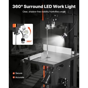 Sega a Nastro per Falegnameria da 18 Pollici con Motore da 2240W 3HP, Altezza Massima di Taglio 16 Pollici, Tavolo in Ghisa 27,2 X 20, Prodotto dell'Anno 2022 - Product Image 5