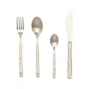 Juego de Cubiertos de Metal de Primera Calidad para Cocina, Juego de Cubiertos de Acero Inoxidable, Cuchara, Tenedor, Cuchillo, Juego de Cubiertos Duraderos para Uso en la Cena - Product Image 2
