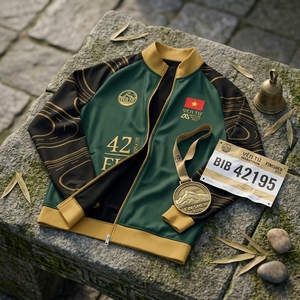 T-shirt de course personnalisé pour le sport, matière 95% coton 5% élasthanne, vente en gros, fabrication au Vietnam - Product Image 3