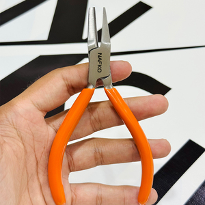 Outils de bijouterie de qualité supérieure, pince à bec rond/plat 130 mm en acier inoxydable, équipement de fabrication de bijoux, fournitures de perlage - Product Image 1