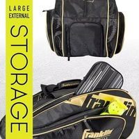 Sac à dos de pickleball tendance avec logo personnalisé, cadre externe, 600D, grande capacité, compartiment à chaussures, imperméable