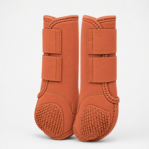 Bottes d'équitation en microfibre couleur tan, ajustement sécurisé, protection des chevilles, pour l'entraînement, la course, le saut d'obstacles et l'utilisation en écurie SP-60782 - Product Image 6