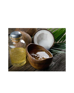 ACEITE DE COCO FRACCIÓNADO ORGÁNICO, 100% PURO, PRENSADO EN FRÍO, BOTELLA DE VIDRIO ÁMBAR CON GOTERO DE VIDRIO, PARA ROSTRO, PIEL, CABELLO - Product Image 1
