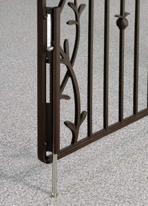 Portail à double battant KHP traditionnel avec revêtement en poudre pour maisons de style classique, durable, commande manuelle, installation facile - Product Image 4
