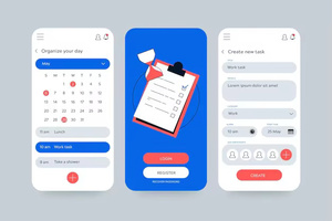 Application mobile <span class=keywords><strong>de</strong></span> planification <span class=keywords><strong>de</strong></span> tâches avec calendrier intelligent et automatisation pour une gestion productive <span class=keywords><strong>de</strong></span> la routine - Product Image 2