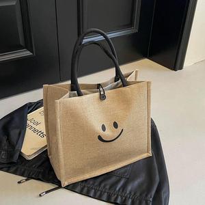 Biodegradable Jute Shopping <b>Bag</b> with Laminated Interior for Heavy Duty Carry - Product Image 3