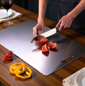 Planche à découper extra large en acier inoxydable, robuste, pour hacher, pâtisser et travailler la pâtisserie, à bas prix - Product Image 3