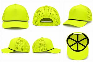Gorra de Béisbol Personalizada de 6 Paneles con Visera Curva, Perfil Medio, Estilo Dad Hat, Tela de Rizo Transpirable/Impermeable, Lazos Bordados a Mano, Deportiva - Product Image 6