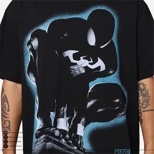 T-shirt surdimensionné Mawra en coton épais 100% avec impression graphique DTG, style streetwear vintage, unisexe, été, logo personnalisé - Product Image 6