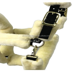 Double Layered Nylon Webbing Comfortable Light Weight Fleece <b>Mink</b> Padding Nylon Horse Halter in Vibrant Colors & Multiple Sizes - Product Image 2