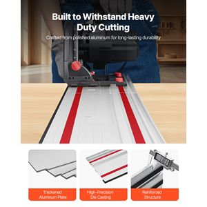 Kit de rail de guidage pour scie à ruban de 110 pouces, rail de base en aluminium extrudé 4 x 27,5 avec compatibilité 3 connecteurs - Product Image 4