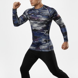 Customize Your Own Logo Sublimated Full Sleeve Rash Guard MMA Rash Guard BJJ Rash Guard Compression Shirt MMA <b>Rashguard</b> for Men - Product Image 1