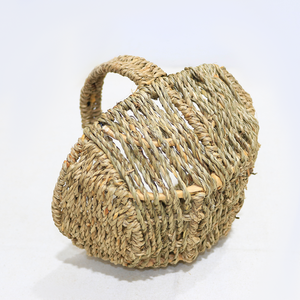 Cesta Ovalada Pequeña de Mimbre Rústico con Asa, Ecológica, Multifuncional, Multiusos, para Almacenamiento, Picnic, Regalo - Product Image 6