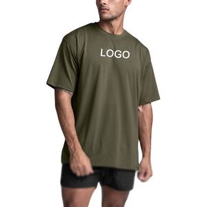Custom 280GSM Heavyweight 100% Camiseta de algodón de gran tamaño Fit Plain Blank para hombres Gym & Running Sportswear Made in Pakistan - Product Image 1