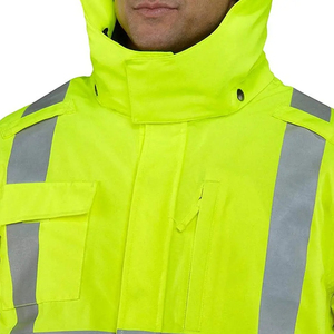Vestes de travail réfléchissantes de haute qualité avec fermeture éclair pour garçons, vêtements de sécurité, manches longues, vestes de sécurité pour la construction - Product Image 4