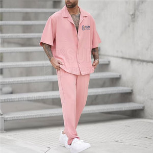 Best Quality Lightweight Regular Fit Men Summer Tracksuits for Casual Routine and Outdoor Use Streetwear Solid Printed - Product Image 5