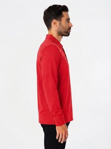 Wholesale Fashion <b>Men</b> Rugby Polo <b>Shirt</b> Cotton Apparel Supplier <b>Men</b> Rugby Polo <b>Shirt</b> Long Sleeve Heavy Cotton Premium Polo <b>Shirt</b> - Product Image 3