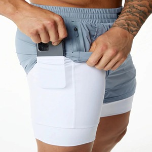 OEM Clothing Manufacturer's Custom Puff Printing Solid <b>Men's</b> Casual Summer Gym Sweat <b>Shorts</b> Polyester/Cotton Canvas Breathable - Product Image 4