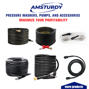 Tuyau de nettoyeur <span class=keywords><strong>haute</strong></span> <span class=keywords><strong>pression</strong></span> commercial AMSTURDY Factory OEM 50 pieds 3000 psi 5800 psi, tuyau de nettoyeur <span class=keywords><strong>haute</strong></span> <span class=keywords><strong>pression</strong></span> 3/8 pouce 4000 psi non marquant - Product Image 4