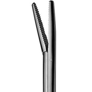 Pince à oreilles d'alligator professionnelle de 12 pouces avec mâchoire incurvée, instrument chirurgical ORL en acier inoxydable de qualité supérieure, pointe fine - Product Image 2