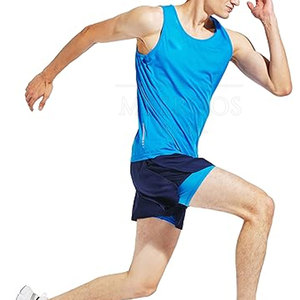 High Performance Breathable <b>Running</b> <b>Singlet</b> Sweat Wicking Quick Dry Fabric Ultra Lightweight Breathable - Product Image 5