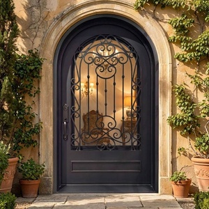 Royal Luxury Traditional Wrought Iron <b>Swing</b> Outdoor Entrance Gate Rust-Resistant Powder Coating Water Resistant Easy Assembly - Product Image 4