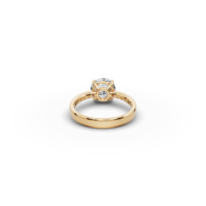 Bague en diamant de laboratoire taillé 2 TCW, plaqué or blanc, style vintage classique, bijoux de mariage et de fiançailles, certifiée IGI, sertissage en or - Product Image 5