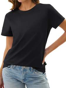 เสื้อยืดผู้หญิงสีสันสดใส ไซส์ใหญ่ เนื้อผ้าเรียบลื่น ระบายอากาศได้ดี ทรงพอดีตัว ยืดหยุ่นนุ่มนวล เป็นมิตรต่อสิ่งแวดล้อม แห้งเร็ว ลวดลายสวยงาม ใส่ได้ทุกวัน - Product Image 3