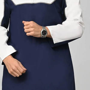 Jubba pour hommes de style koweïtien et saoudien moderne, faible MOQ, qualité supérieure, vêtements islamiques décontractés pour hommes, thobe / thawb - Product Image 6