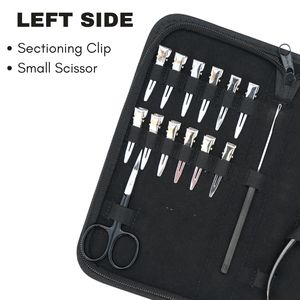 Professional Hair Extension Tool Kit Microbead Remover Plier <b>Hook</b> Threader Mini Scissor Hair Styling Sectioning <b>Clips</b> Set - Product Image 3