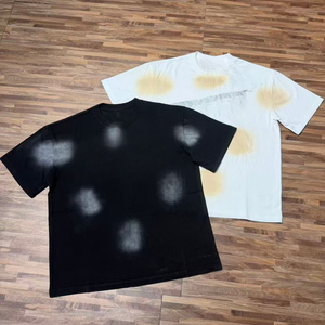 T-shirts pour hommes, unisexes, surdimensionnés, effet vintage délavé, impression sérigraphiée sur le devant, streetwear, été, vente en gros, fabricants de vêtements - Product Image 2