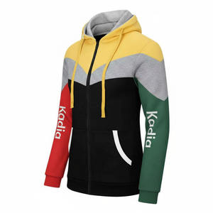 Sudadera con capucha de invierno de alta calidad con estampado digital en la manga, mezcla de poliéster/algodón, ropa informal, con cremallera. - Product Image 2