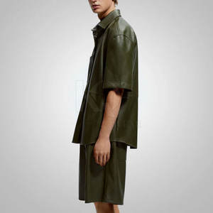 Chemises en cuir de luxe pour hommes Tissu doux et confortable Matière de qualité supérieure Idéal pour le bureau, les occasions décontractées et l'usage quotidien - Product Image 6