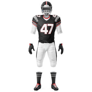 Maillot de football américain pour hommes de haute qualité, design personnalisé, tissu polyester léger, uniforme de football pour hommes. - Product Image 6
