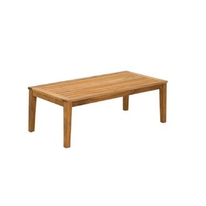 Table de jardin extérieure en teck américain, fabriquée en Indonésie, meubles en bois massif - Product Image 1