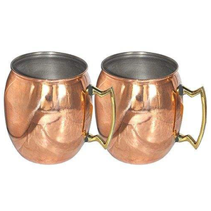 Artisan Copper <b>Cups</b> with Refined Finish and Classic Shape for Daily Hydration Beverage Serving and Kitchen Table Use - Product Image 6