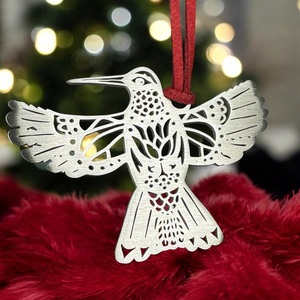 <b>Wooden</b> House Shape Lighted Christmas Hanging <b>Ornament</b> For Christmas Tree Holiday Home Party Festive Decoration Accessories - Product Image 3