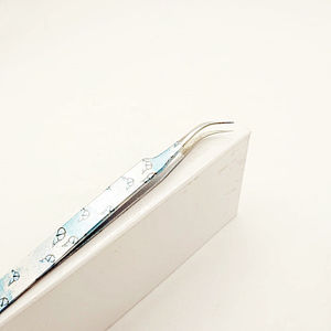 Pince à épiler professionnelle en acier inoxydable antistatique pour extensions de cils, applicateur de cils, outil de salon de beauté antimagnétique - Product Image 4