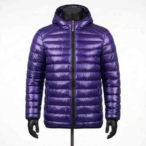 Veste matelassée pour homme à col montant, personnalisable avec logo, en toile, coupe-vent, écologique, grande taille, haute qualité à bas prix - Product Image 1